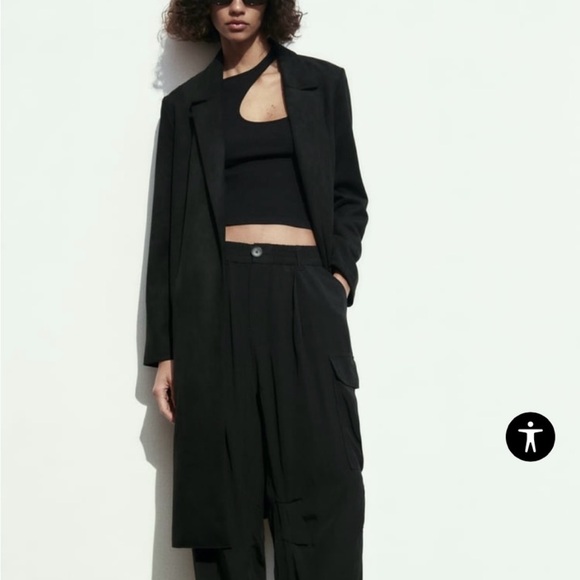 Zara Black Coat - Picture 3 of 7